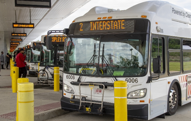 METRO buses at terminal station