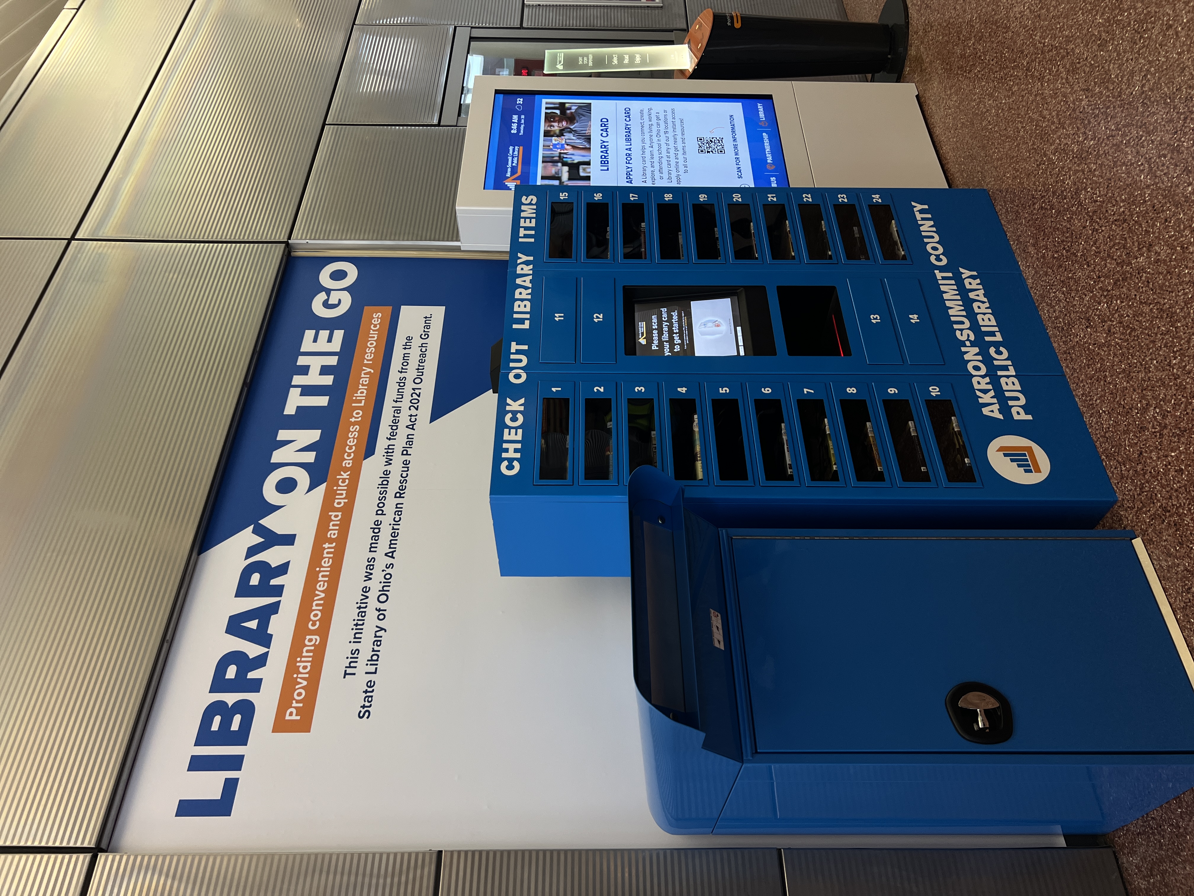 picture of kiosk at transit center