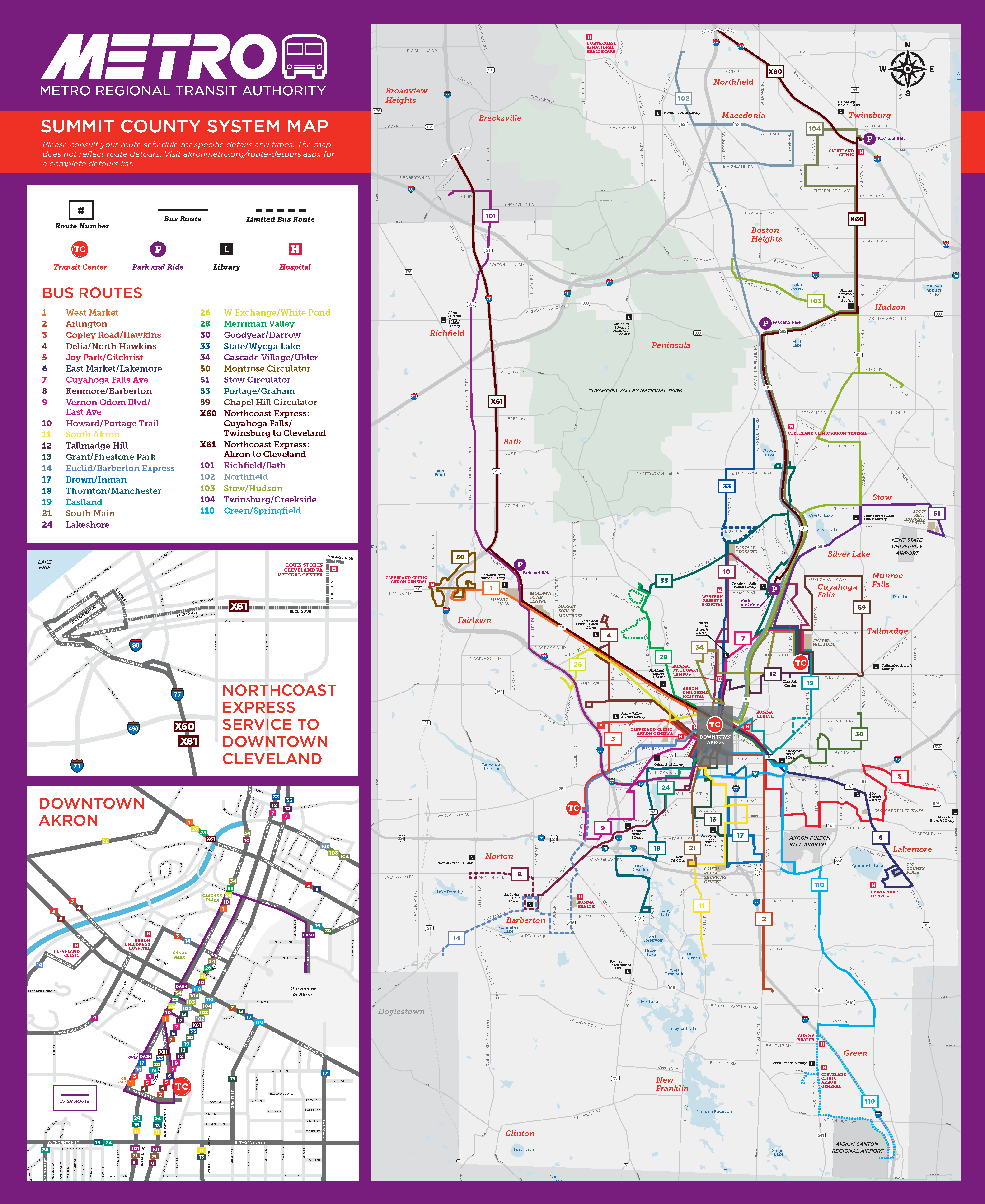 metro rta system map