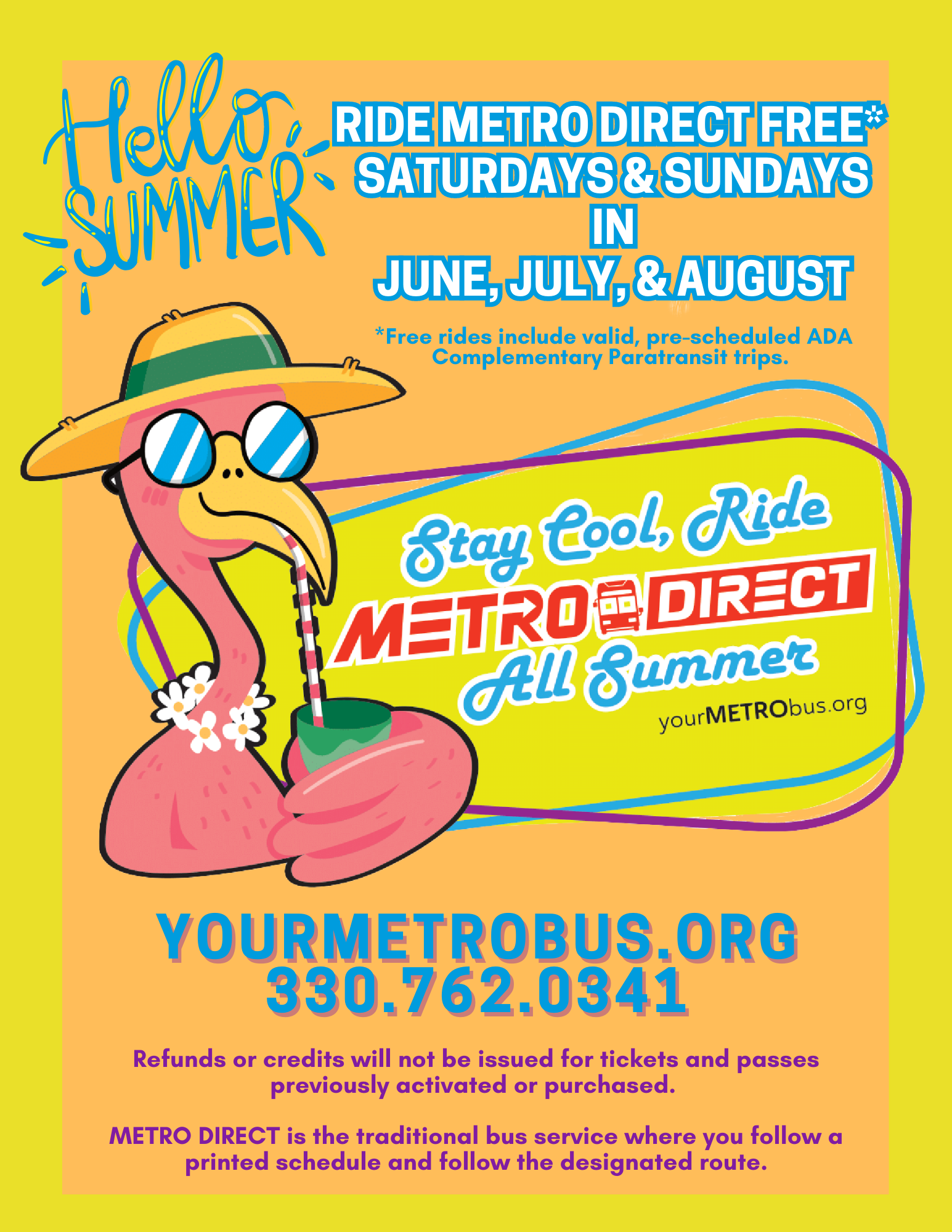 rIDE fREE ON wEEKEND THIS sUMMER