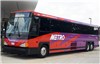 A METRO Bus Waits For Passengers
